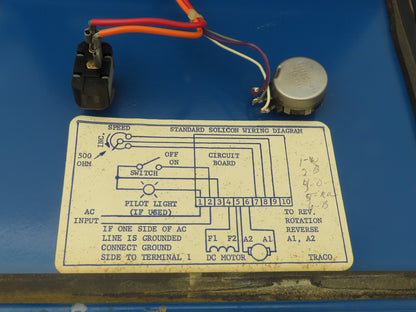 Nalco Solicon DC Motor Drive Controller Traco Board TB5-51 115V Input