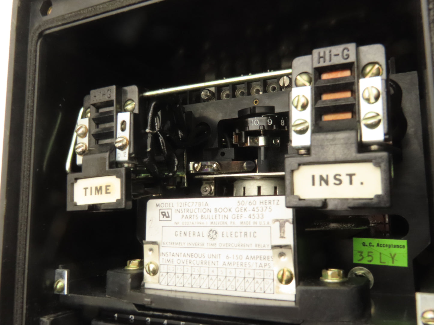 GE General Electric 12IFC77B1A Time OverCurrent Protection Relay 6-150 Amp