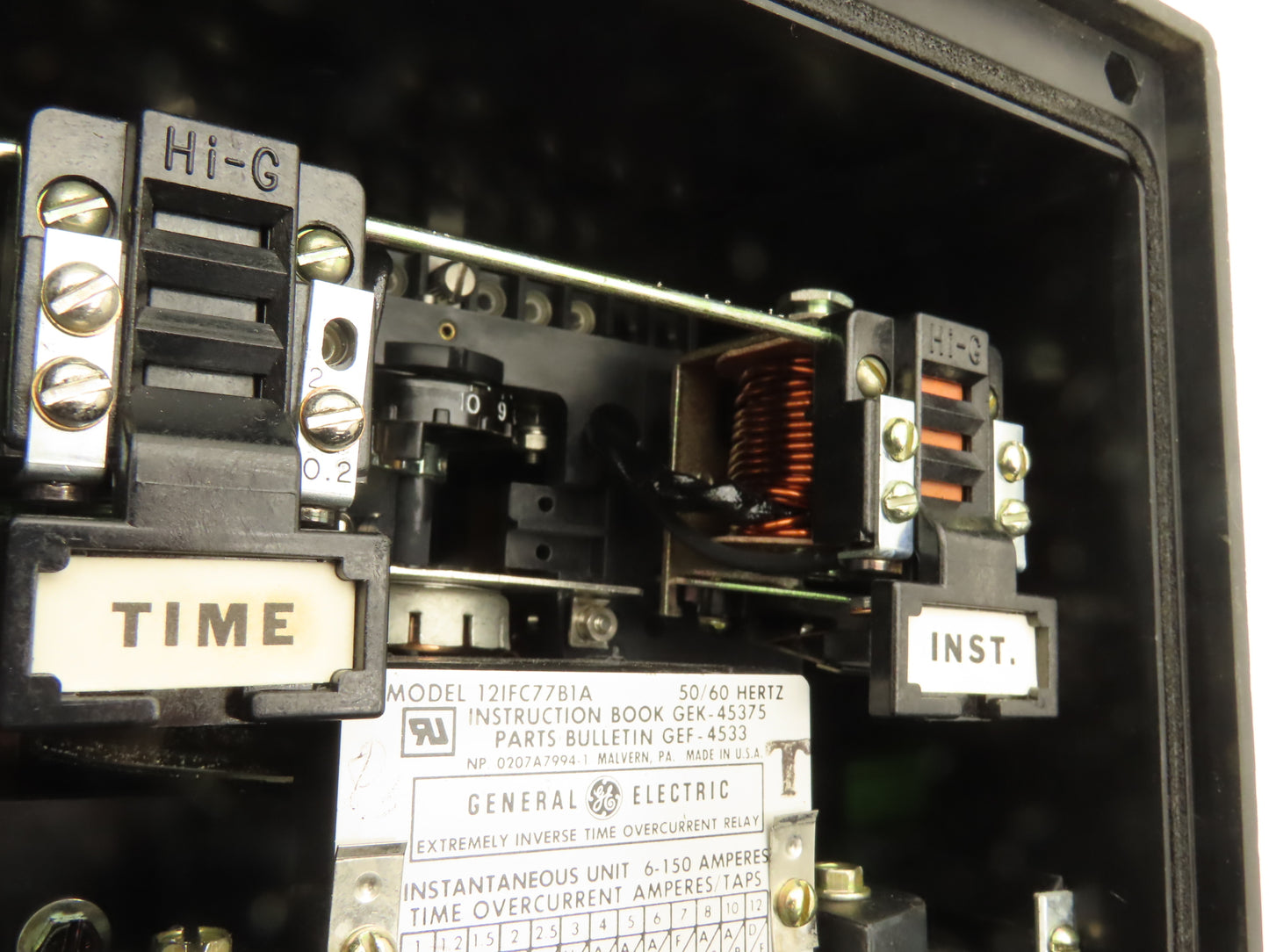 GE General Electric 12IFC77B1A Time OverCurrent Protection Relay 6-150 Amp