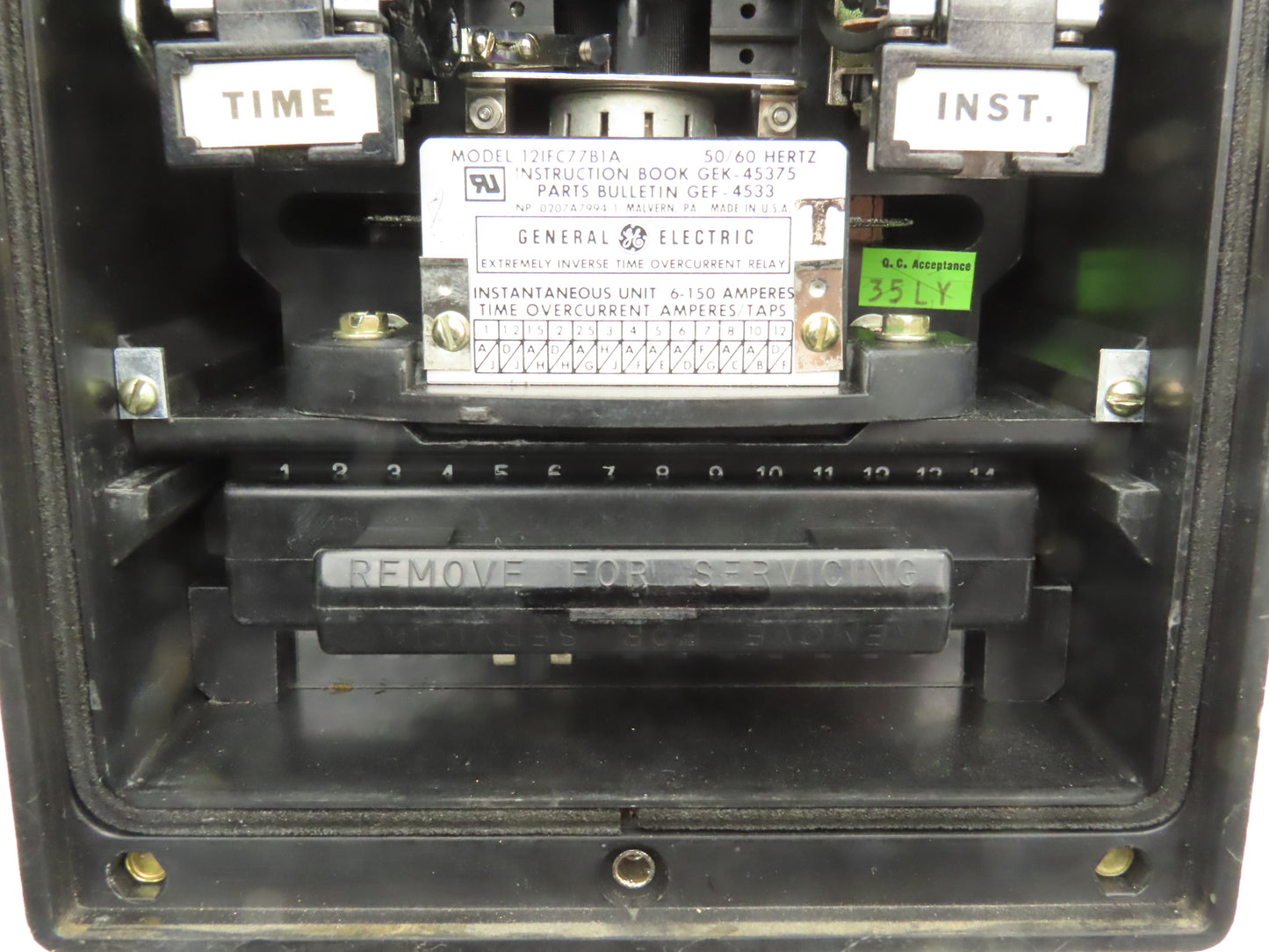 GE General Electric 12IFC77B1A Time OverCurrent Protection Relay 6-150 Amp