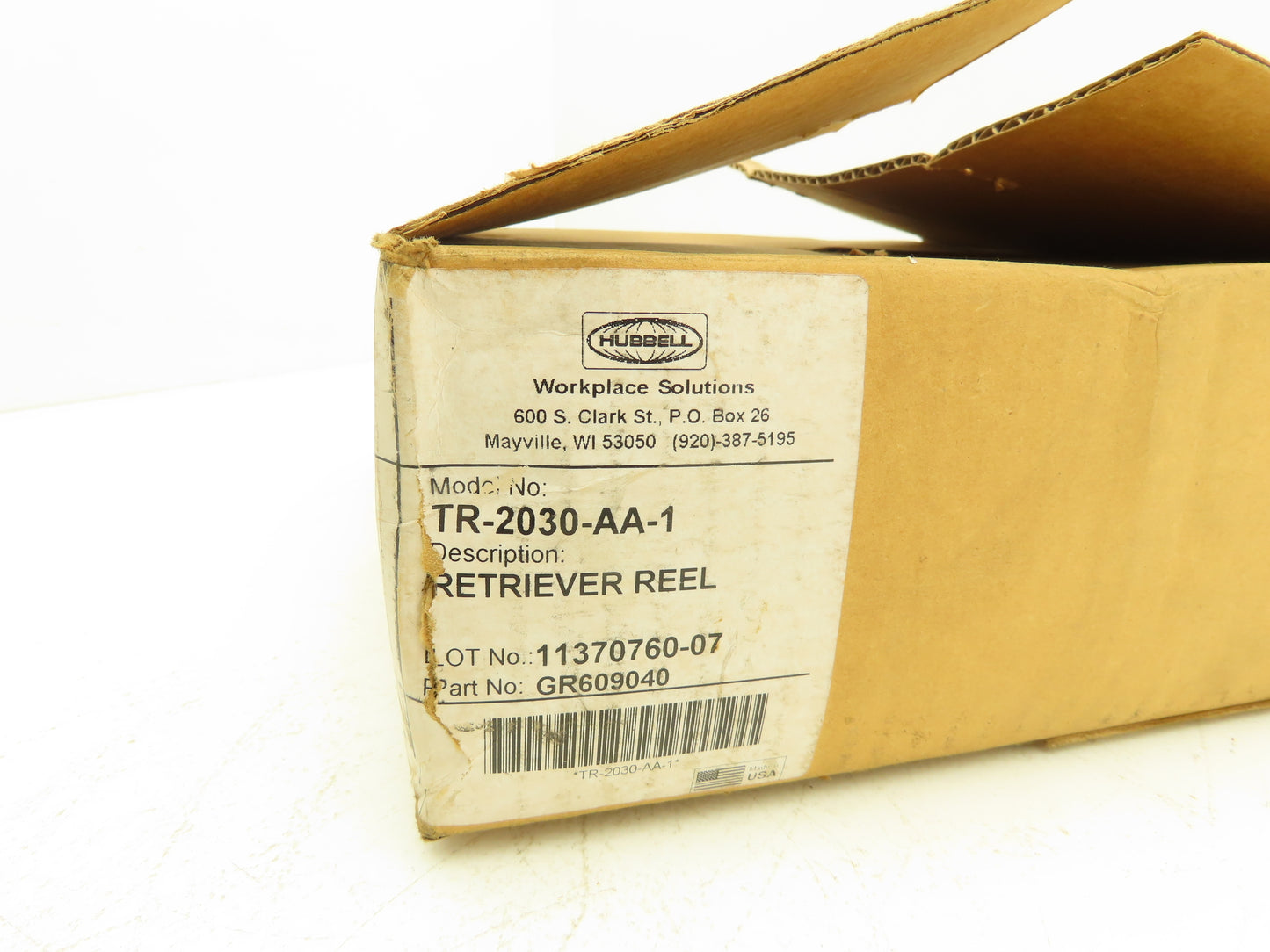 Hubbell TR-2030-AA-1 Retriever Reel Cable Tool Balancer 3lb 30'