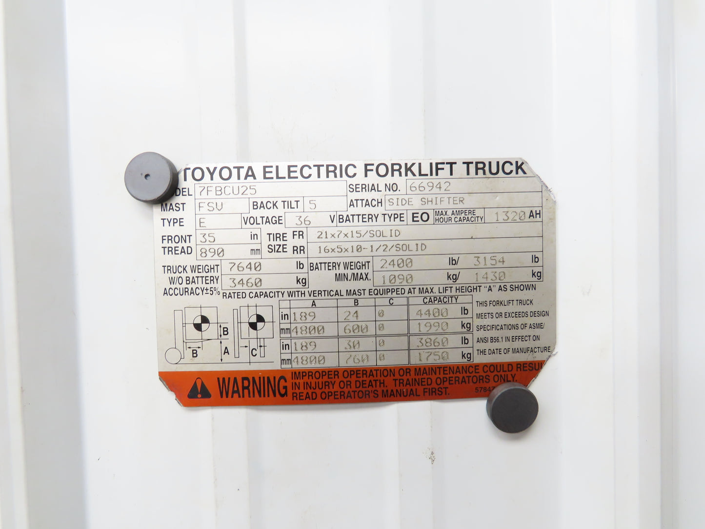 Toyota 24610-11441-71 Electric Forklift Transistor Circuit Board Card 7FBCU25
