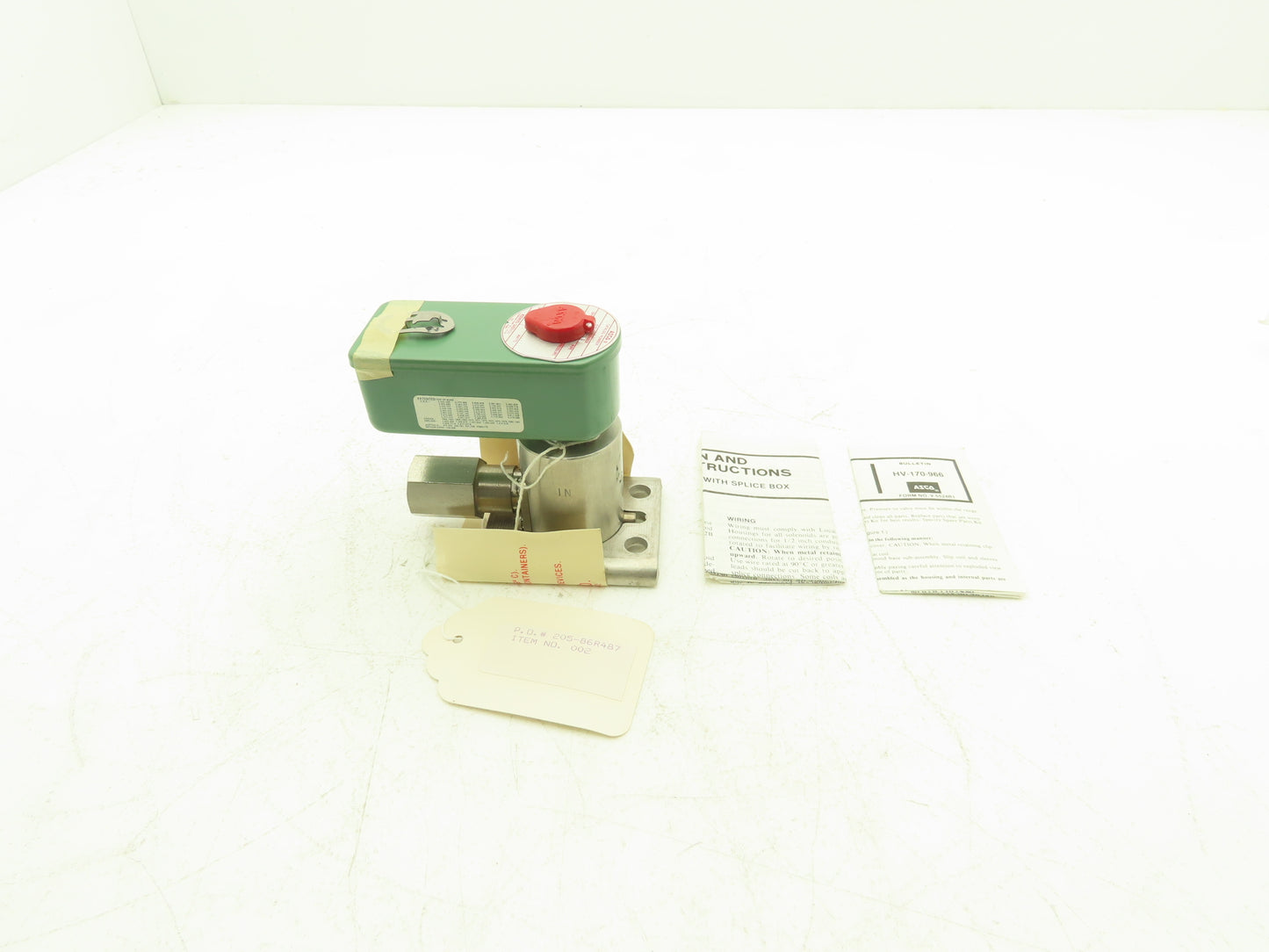 Asco HVA170966-2A Solenoid Valve 0-125psi 1/4" Orifice  120V 50/60Hz Coil