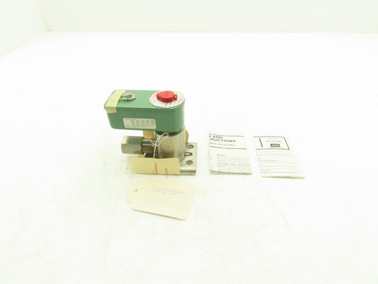 Asco HVA170966-2A Solenoid Valve 0-125psi 1/4" Orifice  120V 50/60Hz Coil