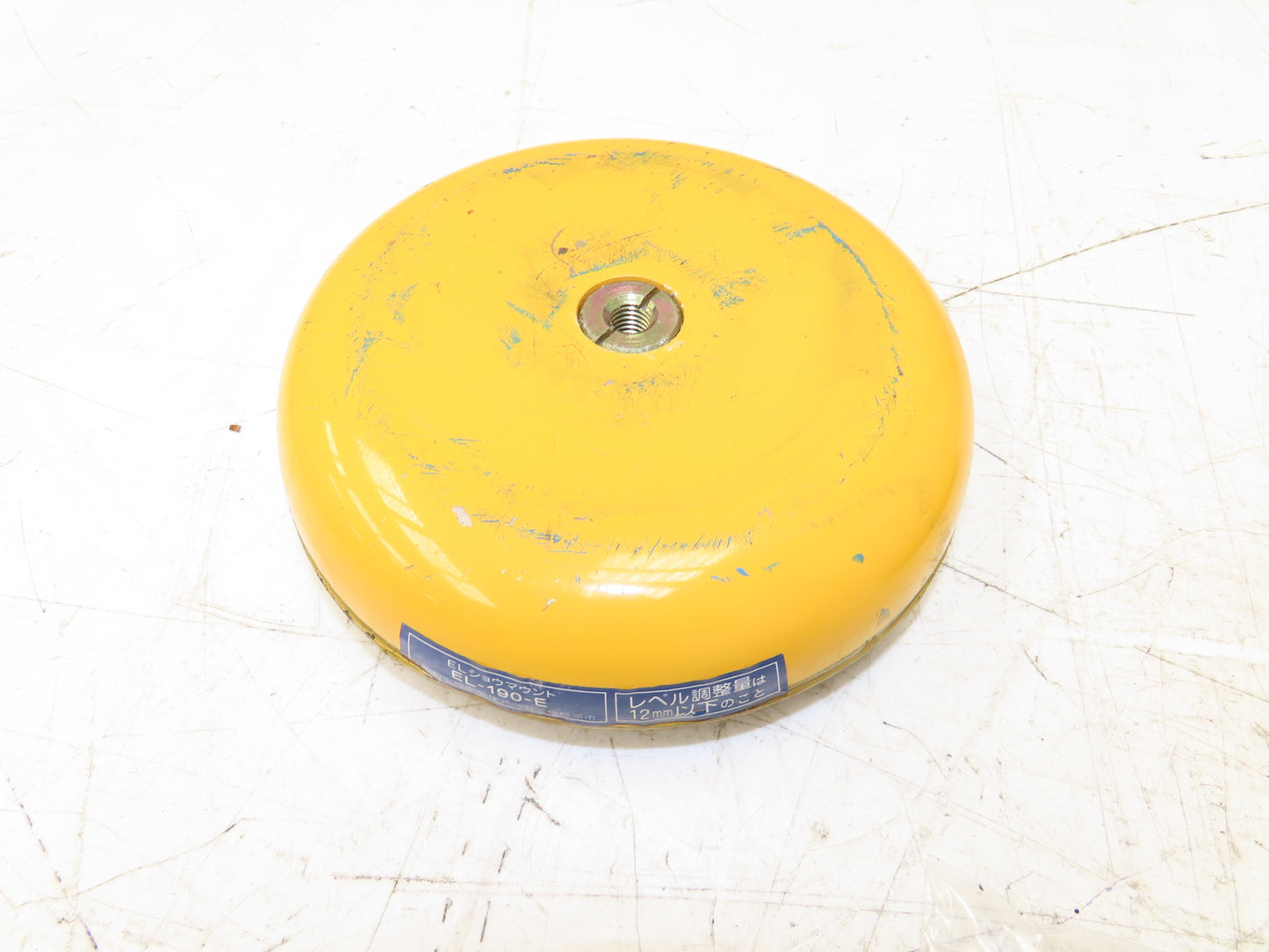 EL-190-E Machine Leveling Feet Rubber Pads M12x1.75x 3"Stud 7.5"OD Set of 4
