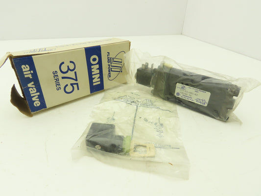 ISI Fluid Power 375-02-081-82 Pneumatic Directional Solenoid Air Valve 120V Coil
