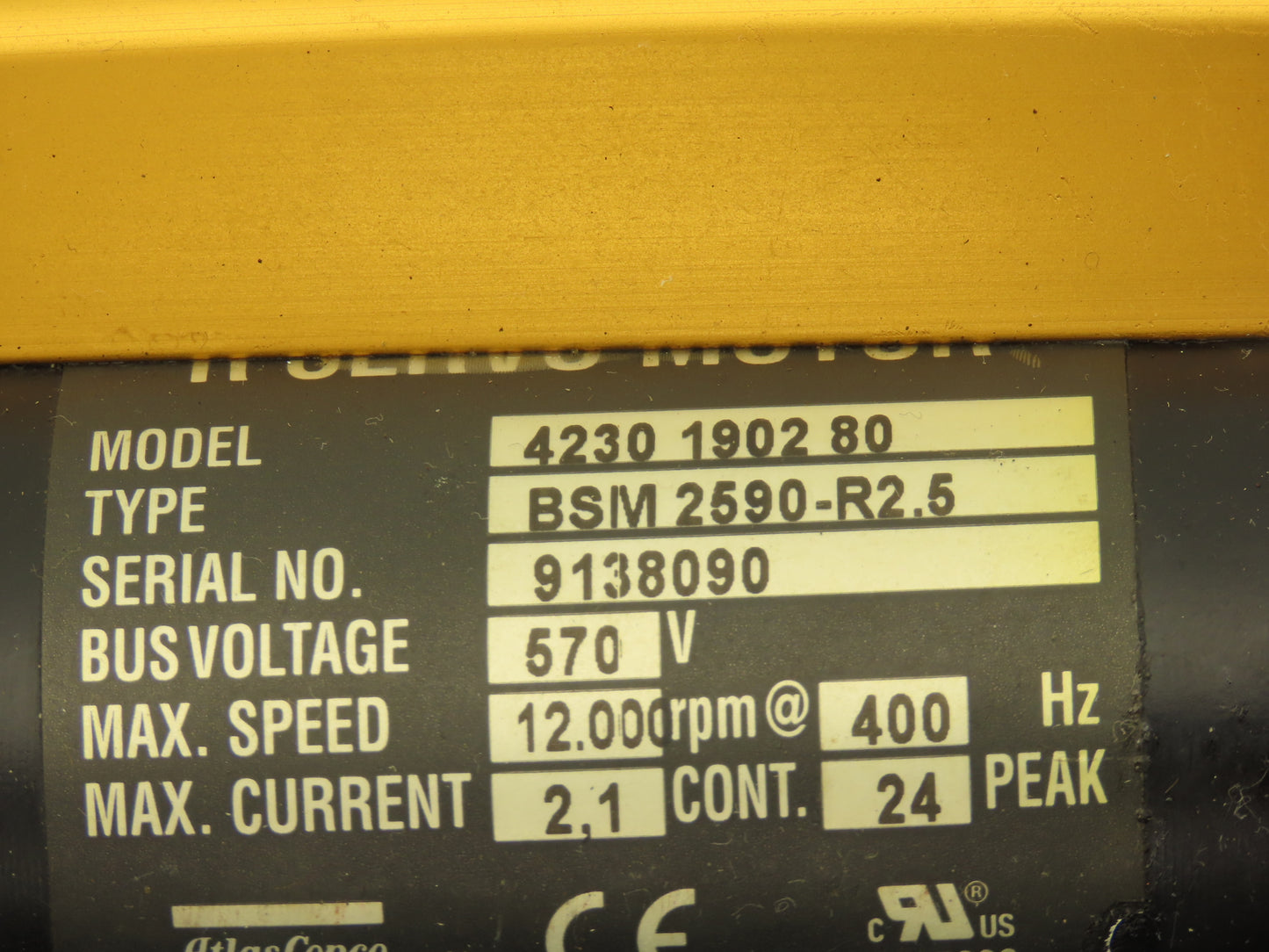 Atlas Copco BSM 2590-R2.5  4230 1941 80 Nutrunner 1/2" Drive Offset QXOT 50-100