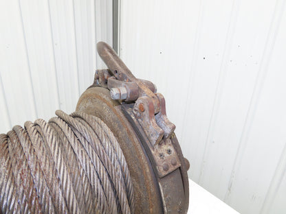 IR HU Utility Hoist Air Tugger Winch 2k 2000lbs 1/2" Wire Rope Pneumatic 125FPM