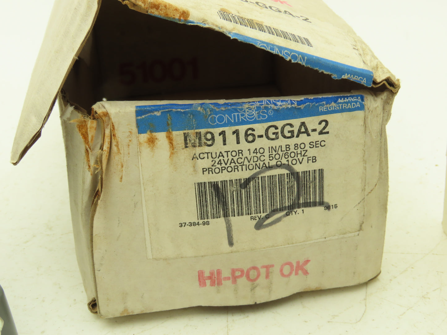 Johnson Controls M9116-GGA-2 Electric Actuator Controller  24VAC/VDC 140 In lbs