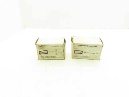 Hubbell 54601-145 Momentary Contact Two Pushbutton Assembly 1 NO 1 NC Lot of 2