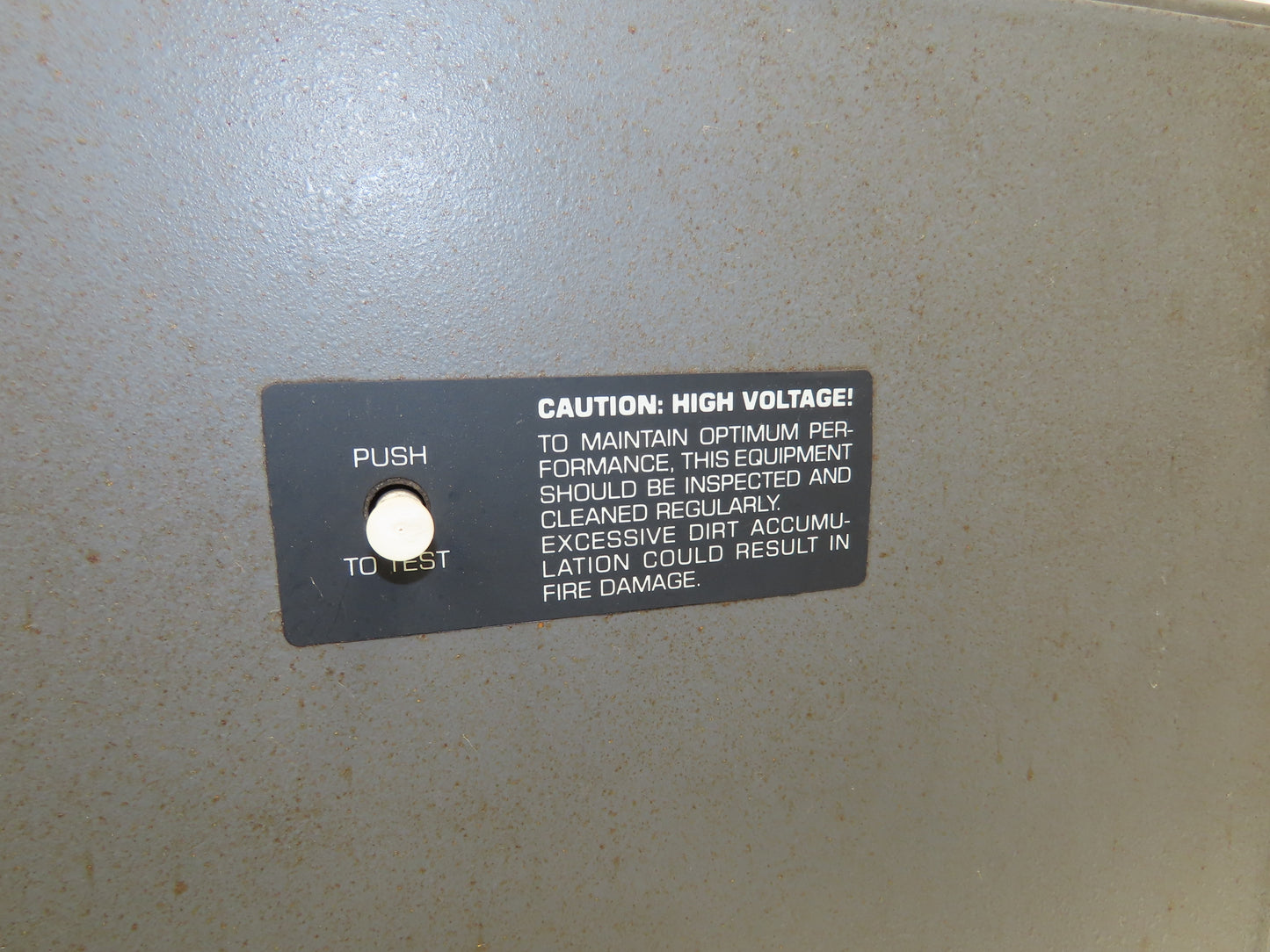 Smokemaster Air Filtration Smoke Eater Filter Ionizer Collector 9400VDC 120V