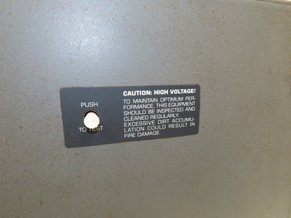 Smokemaster Air Filtration Smoke Eater Filter Ionizer Collector 9400VDC 120V