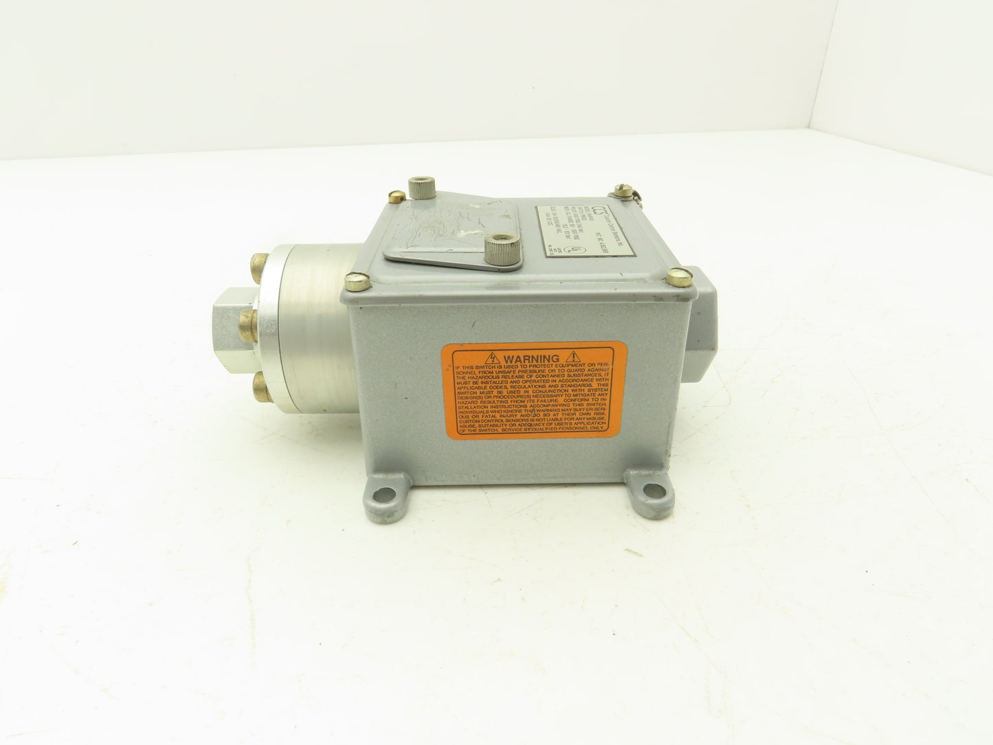 Custom Control Sensors 604PA15 Hydraulic Pressure Switch 5000 PSIG 125/250/480V