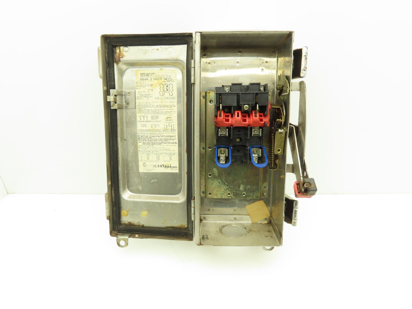 Square D HU221DS Safety Disconnect Switch 30 Amp 600V 2 Pole Fused SS E1