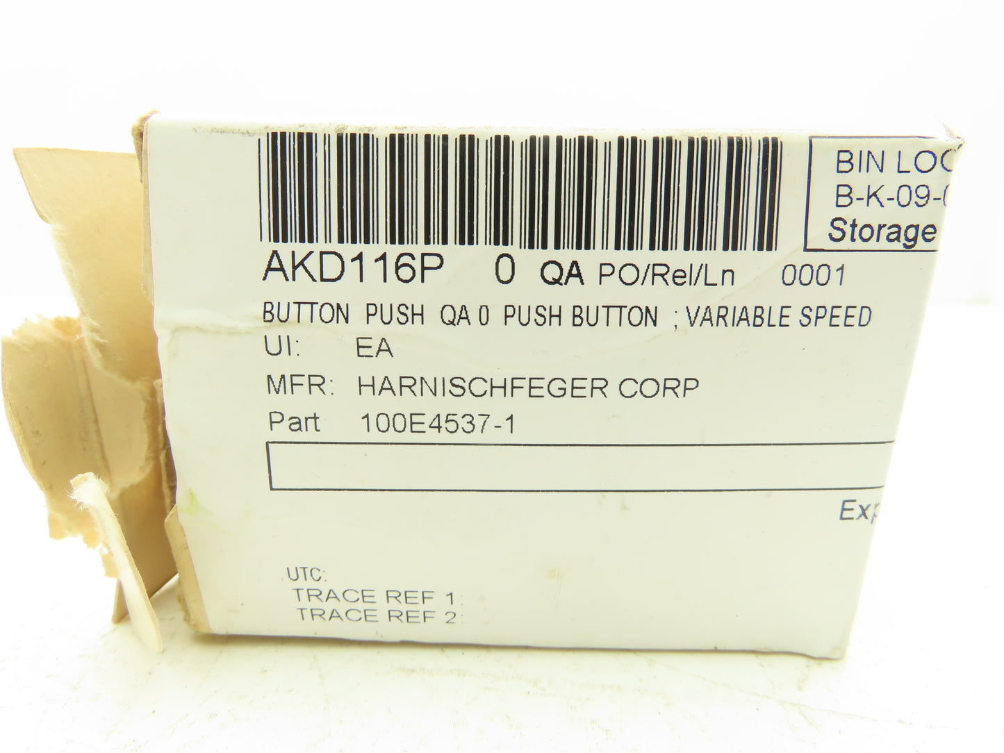 P&H Harnischfeger 100E 4537-1 Two Speed Pushbutton Extended Head 125 VAC