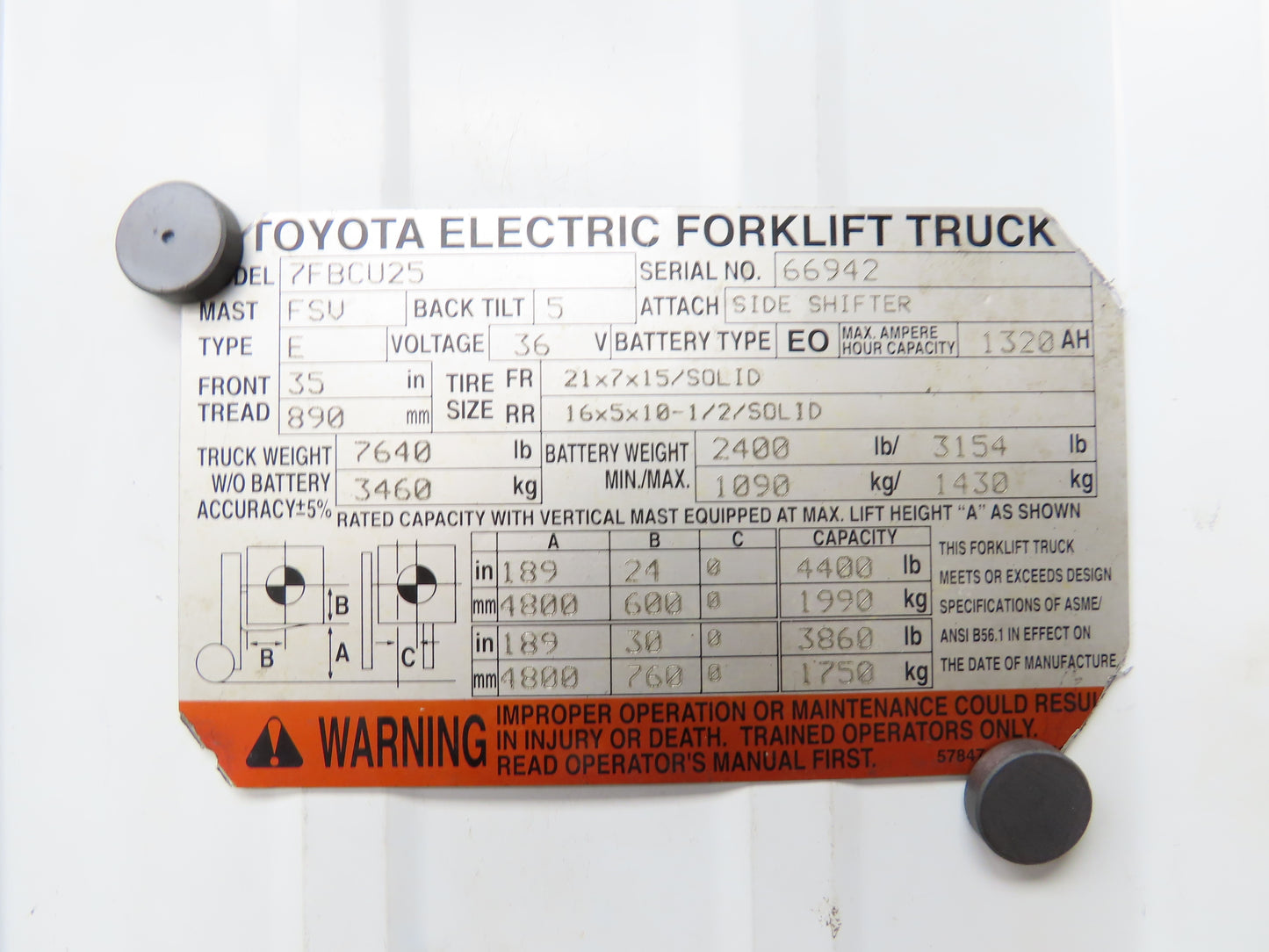 Danfoss OSPC 70 ON Electric Forklift Hydraulic Power Steering Off Toyota 7FBCU25