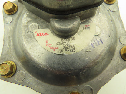 Asco 8353F38 Pneumatic Air Operated Gas Valve 5-125PSI