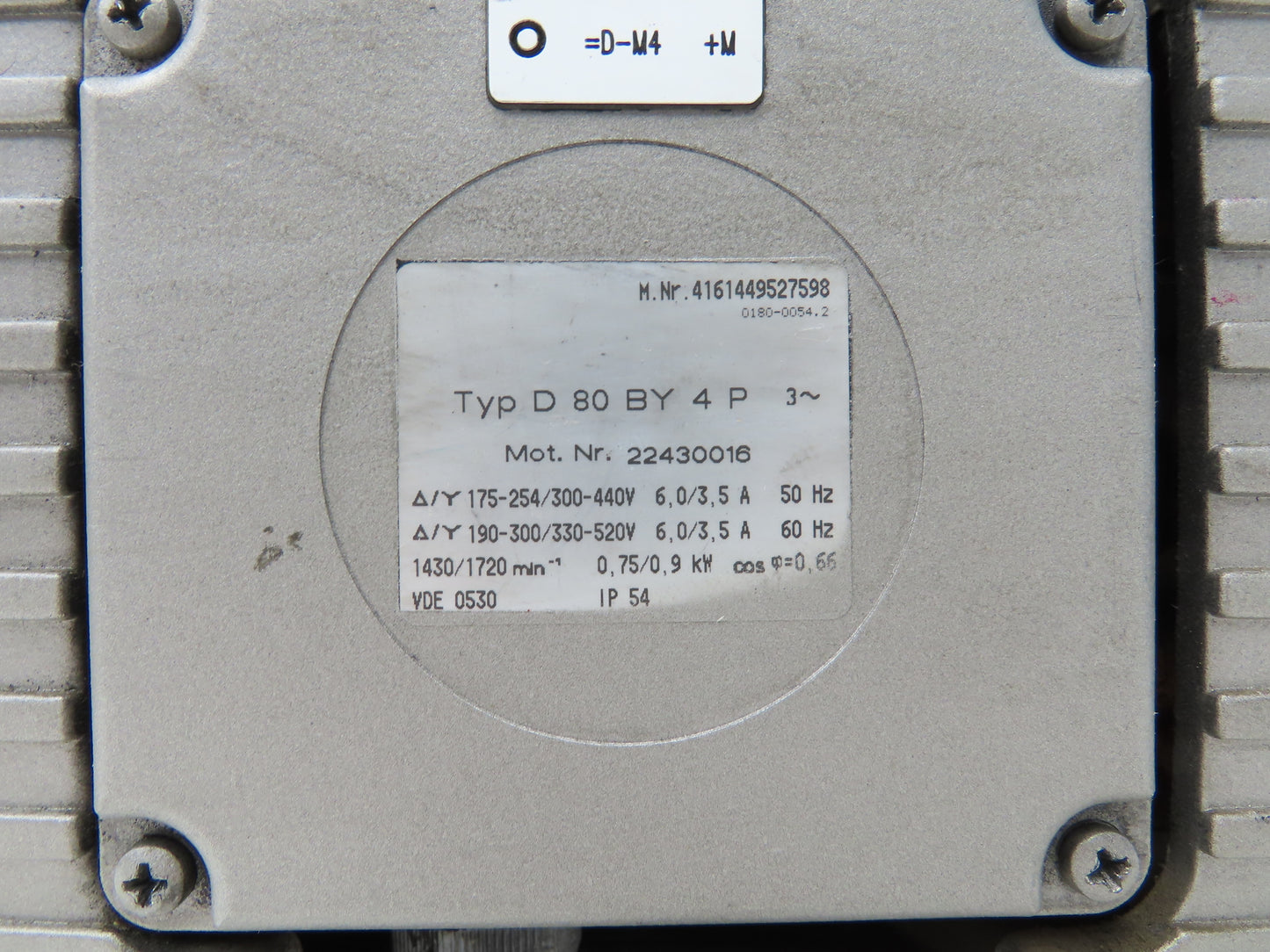 Becker VT 4.25 D80BY4P Oil-less Vacuum Pump .9kw 18scfm 30m³/h 850mbar 460V 3PH