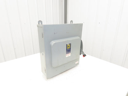 Square D HU661RWK Safety Disconnect Switch 30A 600V 6 Pole Non Fused 3R