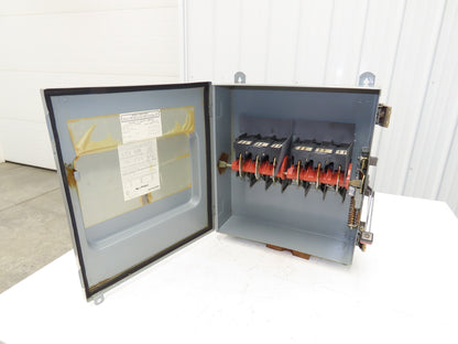 Square D HU661RWK Safety Disconnect Switch 30A 600V 6 Pole Non Fused 3R