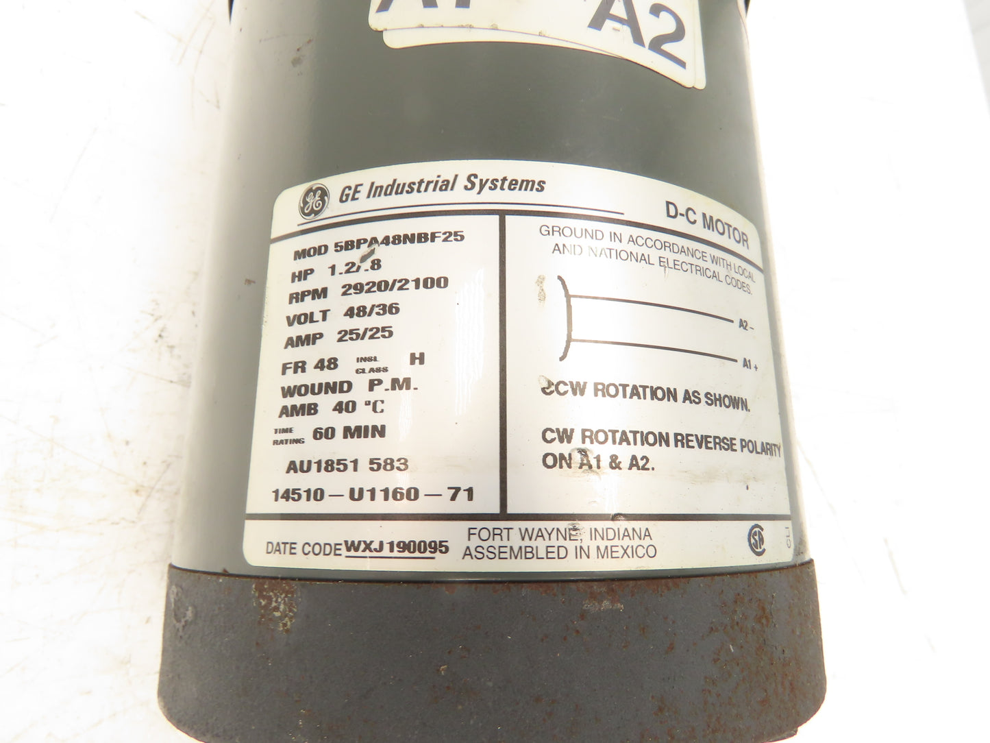 Toyota 14510-U1160-71 Hydraulic Pump Forklift 36/48V Power Steering Motor