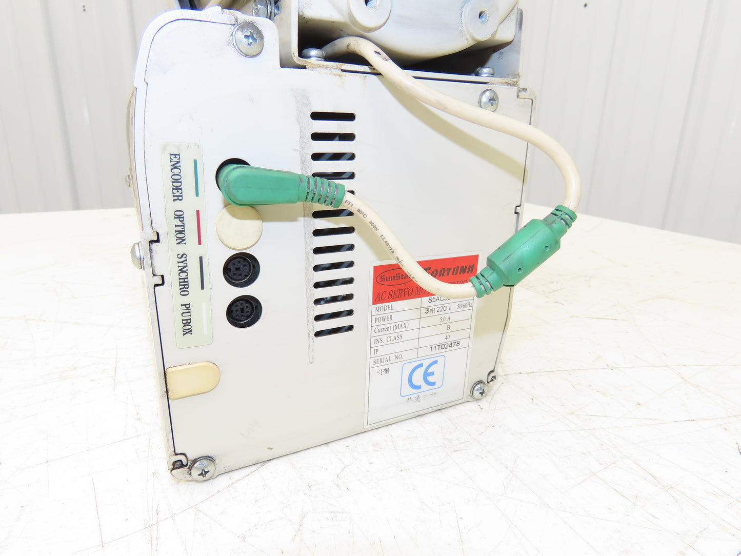 SunStar Fortuna S5AC55-3A-033 Industrial Sewing Machine AC Servo Motor 220V 3PH