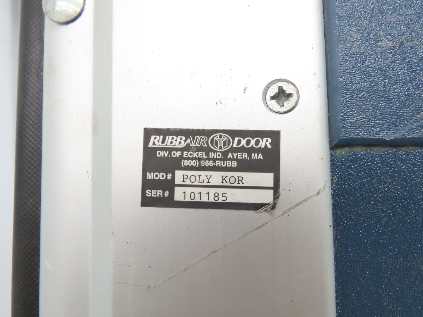 Chase Durulite Door Impact Service Swing Traffic Window Royal Blue 40 x 84"