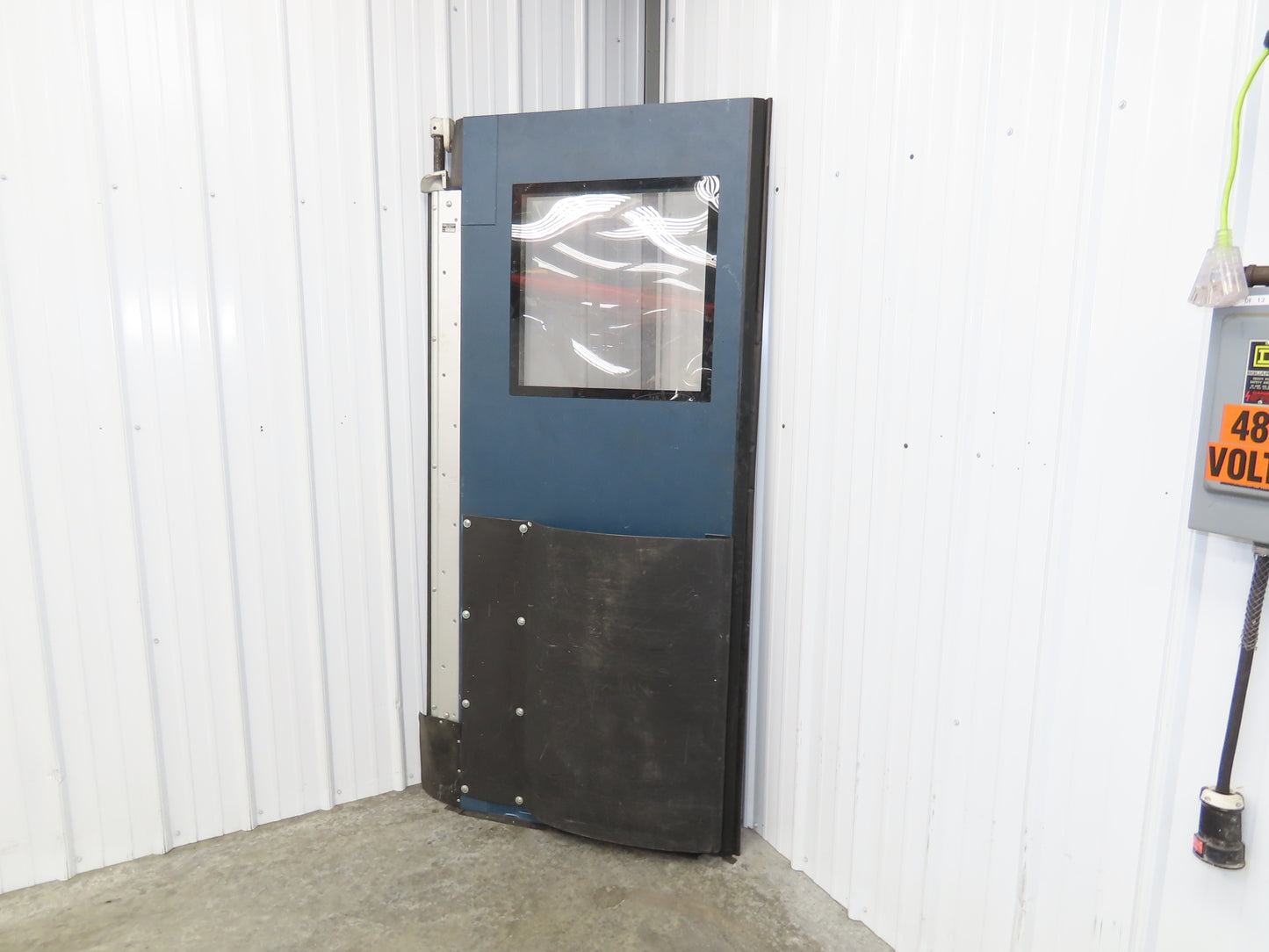 Chase Durulite Door Impact Service Swing Traffic Window Royal Blue 40 x 84"