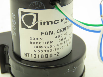 IMC Magnetics BT1310B0-2 Centrifugal Fan 9000 RPM 208V 400Hz 3Ph Continuous Duty