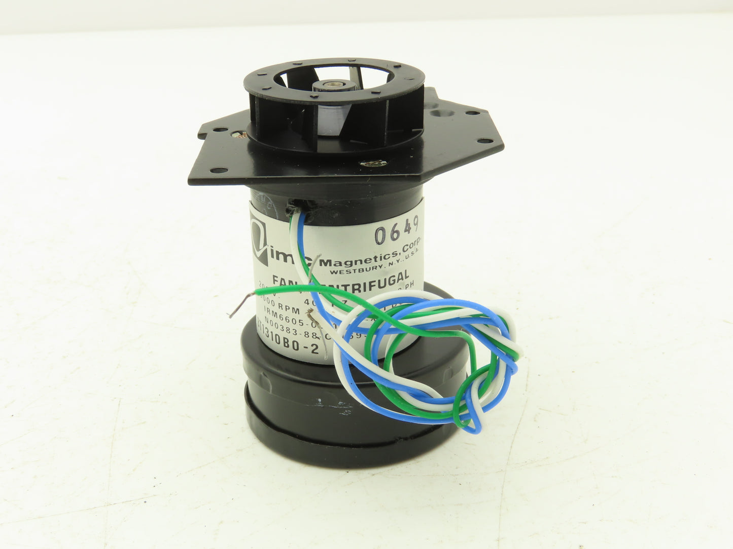 IMC Magnetics BT1310B0-2 Centrifugal Fan 9000 RPM 208V 400Hz 3Ph Continuous Duty