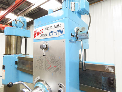Enco 128-4010 Radial Arm Drill Press 32" x 10" 220V 2.2kw 3Ph 80-2000RPM