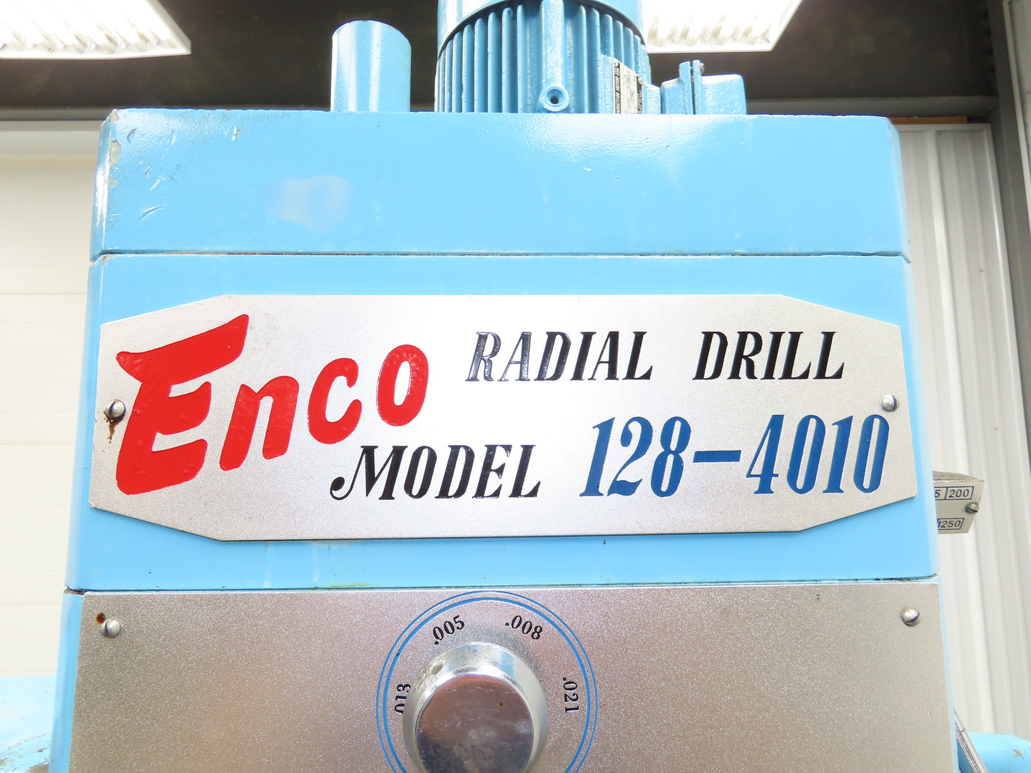 Enco 128-4010 Radial Arm Drill Press 32" x 10" 220V 2.2kw 3Ph 80-2000RPM
