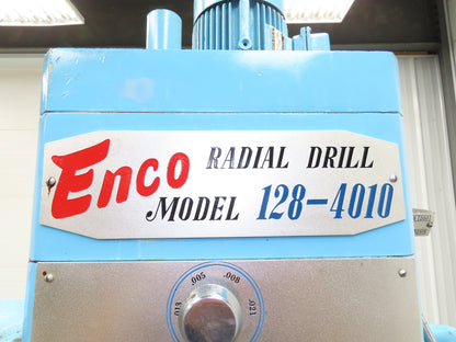 Enco 128-4010 Radial Arm Drill Press 32" x 10" 220V 2.2kw 3Ph 80-2000RPM