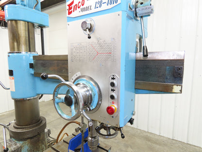 Enco 128-4010 Radial Arm Drill Press 32" x 10" 220V 2.2kw 3Ph 80-2000RPM