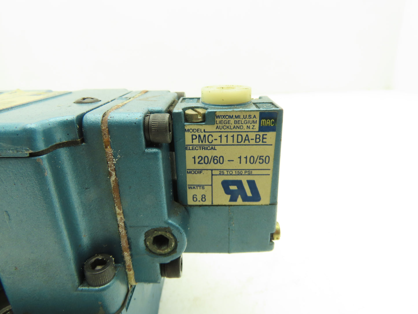 Mac 6521A-000-PM-111DA Pneumatic Air Directional Valve 150PSI 3/4" NPT 120V 60Hz