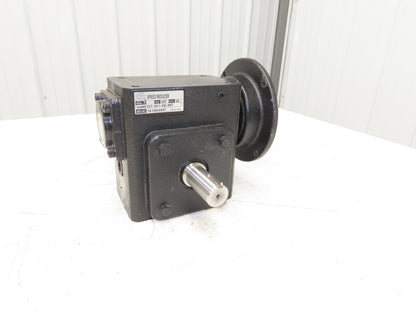 Worldwide HDRF237-30/1-DE-56C Worm Gearbox 30:1 Reducer 58rpm Dual Shaft 56C