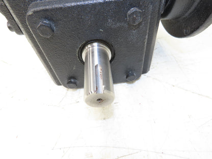 Worldwide HDRF237-30/1-DE-56C Worm Gearbox 30:1 Reducer 58rpm Dual Shaft 56C