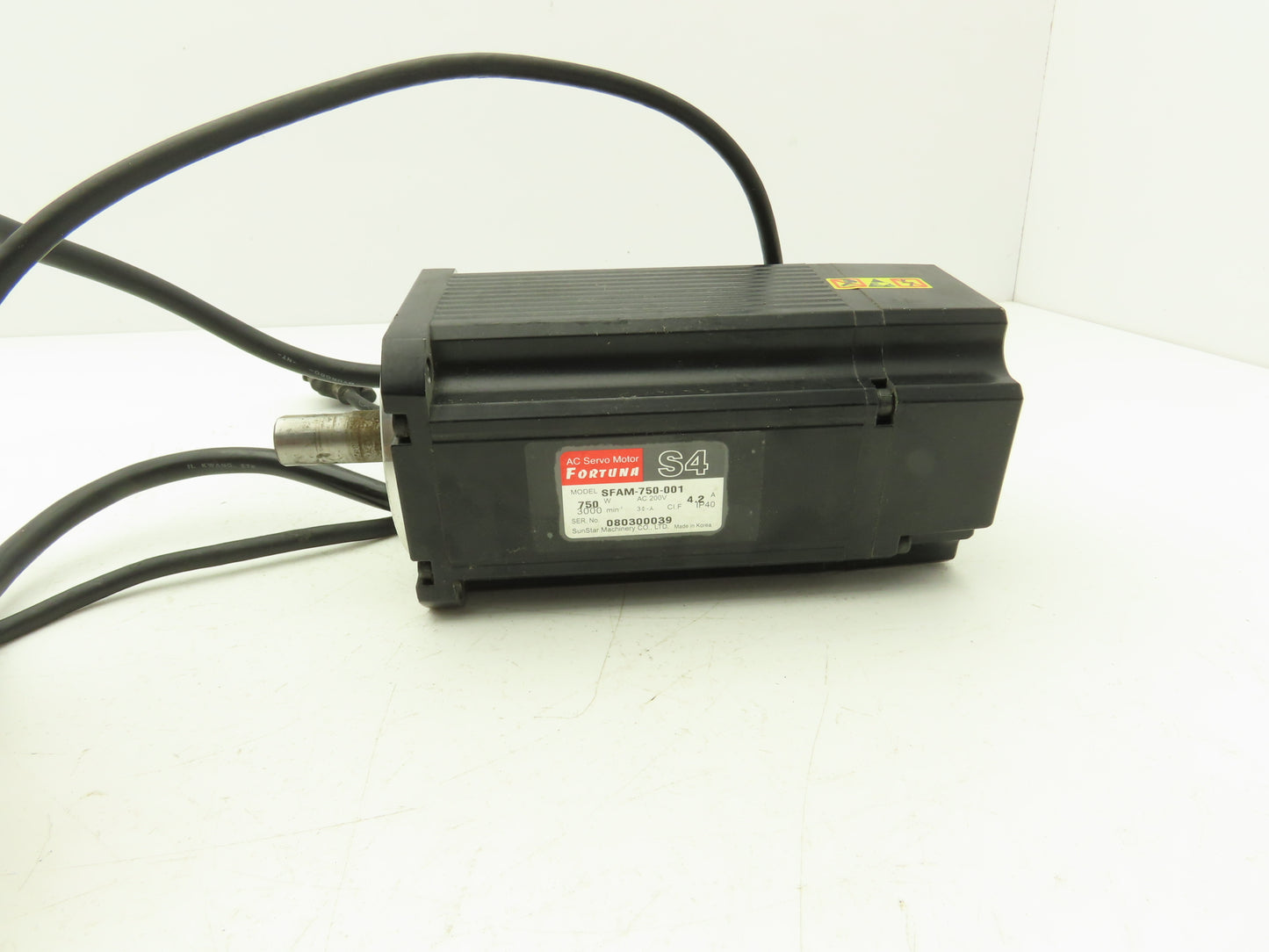 SunStar Fortuna SFAM-750-001 Sewing Machine AC Servo Motor 750W 220V 3PH