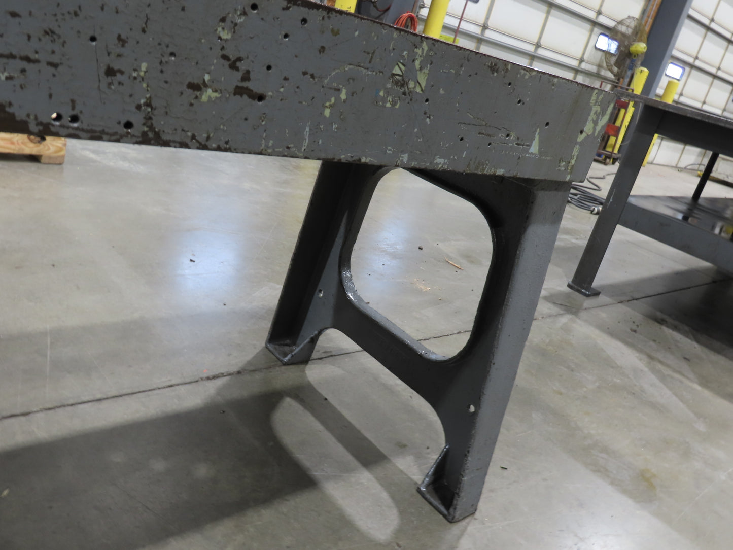 Vintage 1" Steel Welding Layout Table 60x24" Cast Iron Wilton Vise 4-1/2"