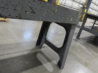 Vintage 1" Steel Welding Layout Table 60x24" Cast Iron Wilton Vise 4-1/2"