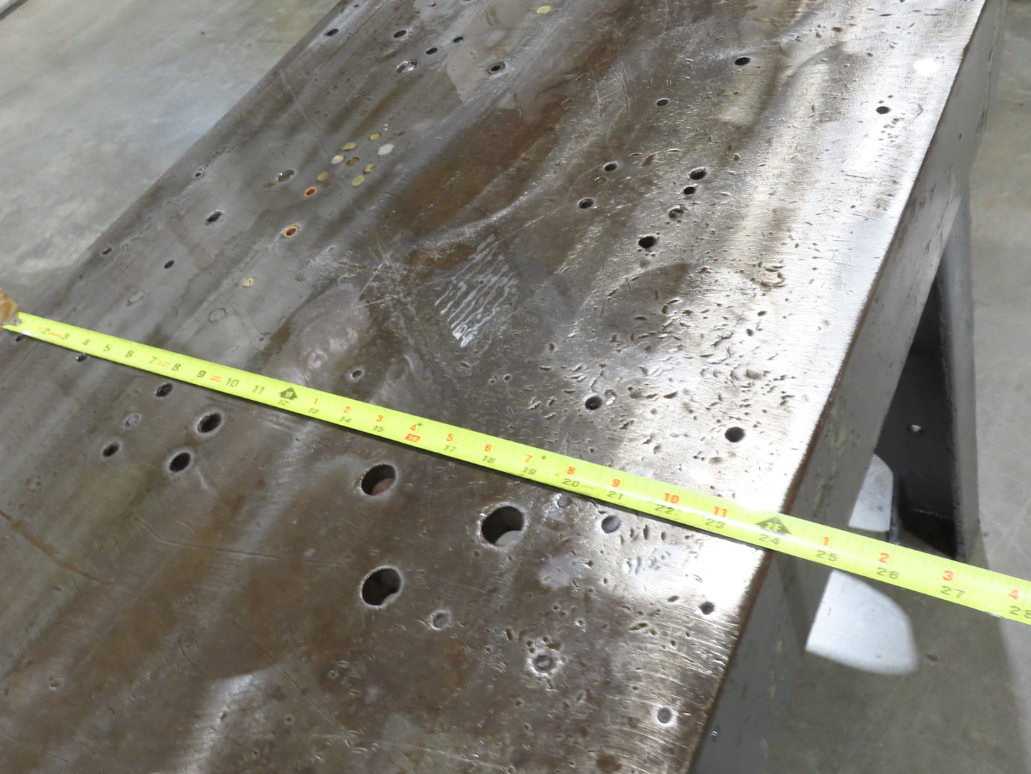 Vintage 1" Steel Welding Layout Table 60x24" Cast Iron Wilton Vise 4-1/2"