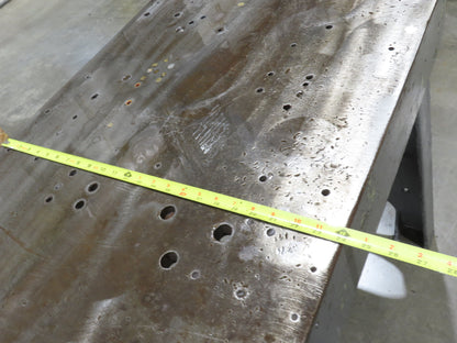 Vintage 1" Steel Welding Layout Table 60x24" Cast Iron Wilton Vise 4-1/2"