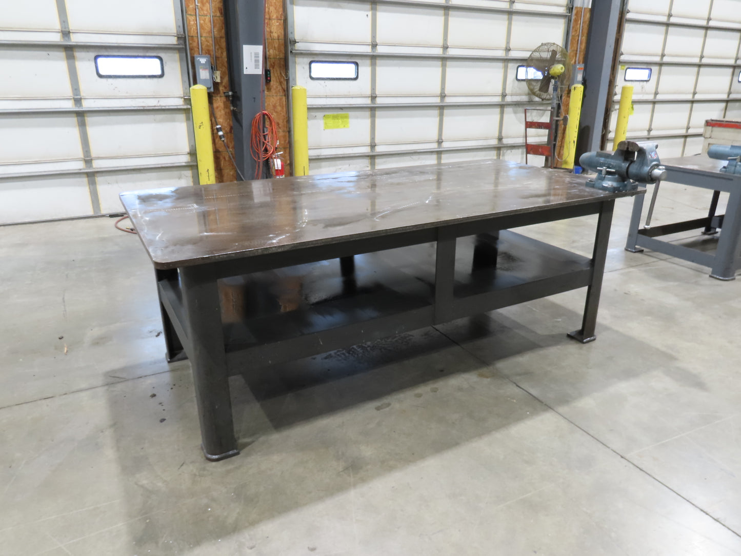 1" Top Steel Fabrication Welding Layout Table Work Bench 96"x48"x35" Wilton Vise