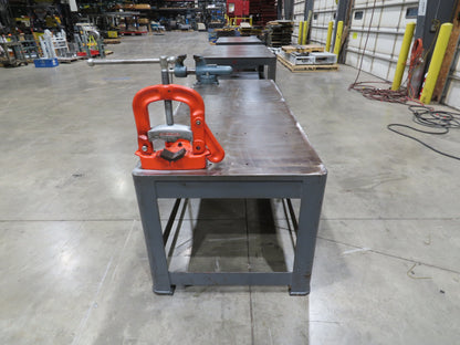 1-1/8" Top Steel Fabrication Welding Layout Table 96x36" Wilton Vise Ridgid 27