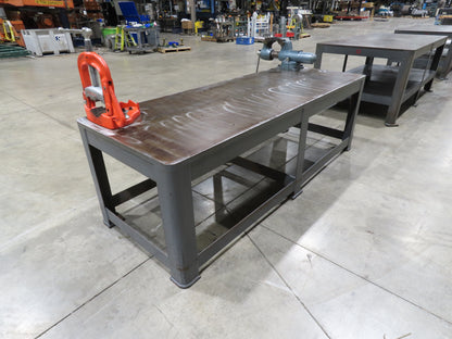 1-1/8" Top Steel Fabrication Welding Layout Table 96x36" Wilton Vise Ridgid 27
