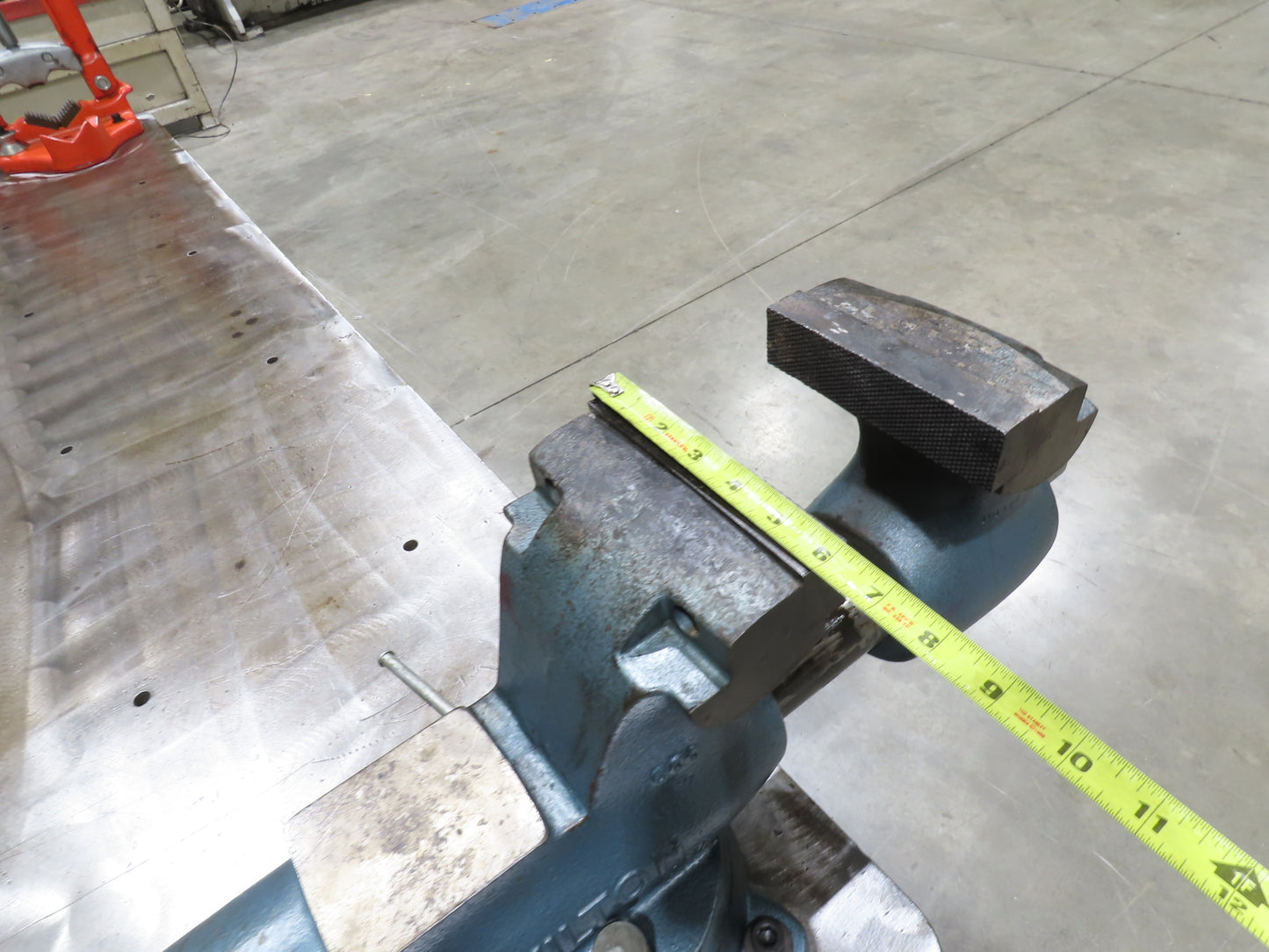 1-1/8" Top Steel Fabrication Welding Layout Table 96x36" Wilton Vise Ridgid 27