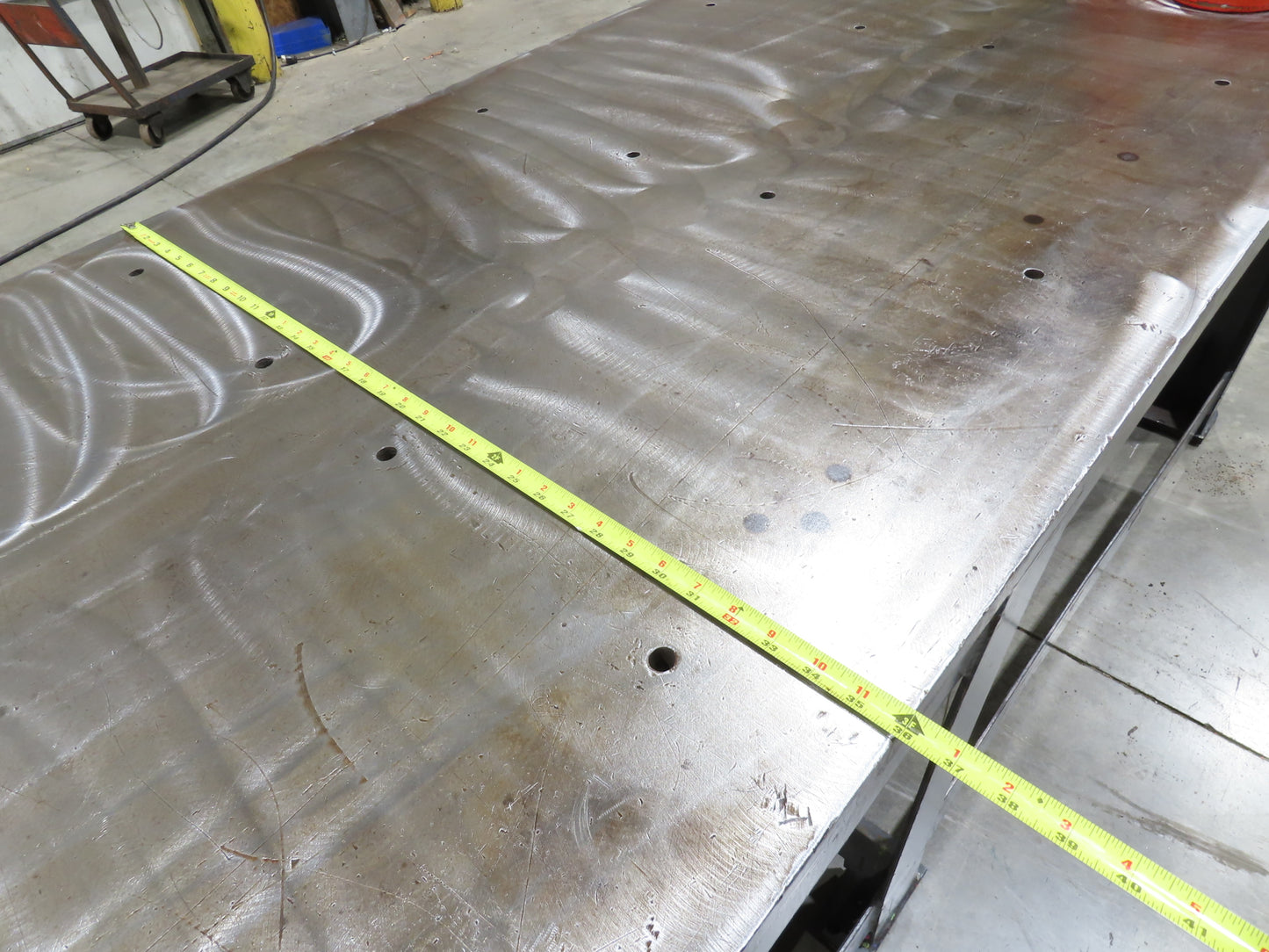 1-1/8" Top Steel Fabrication Welding Layout Table 96x36" Wilton Vise Ridgid 27