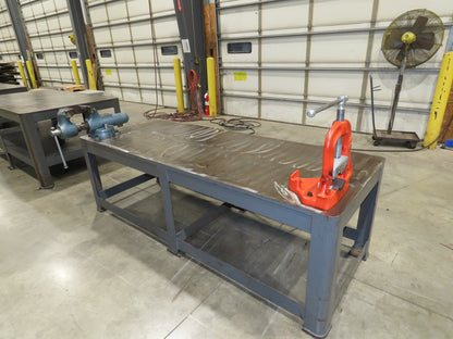 1-1/8" Top Steel Fabrication Welding Layout Table 96x36" Wilton Vise Ridgid 27