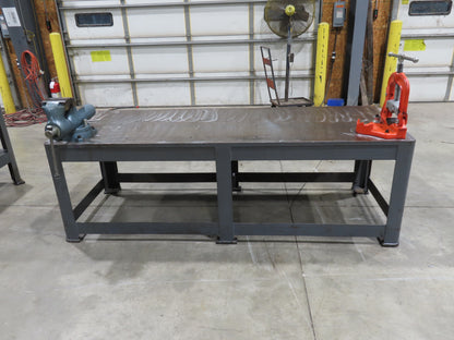 1-1/8" Top Steel Fabrication Welding Layout Table 96x36" Wilton Vise Ridgid 27