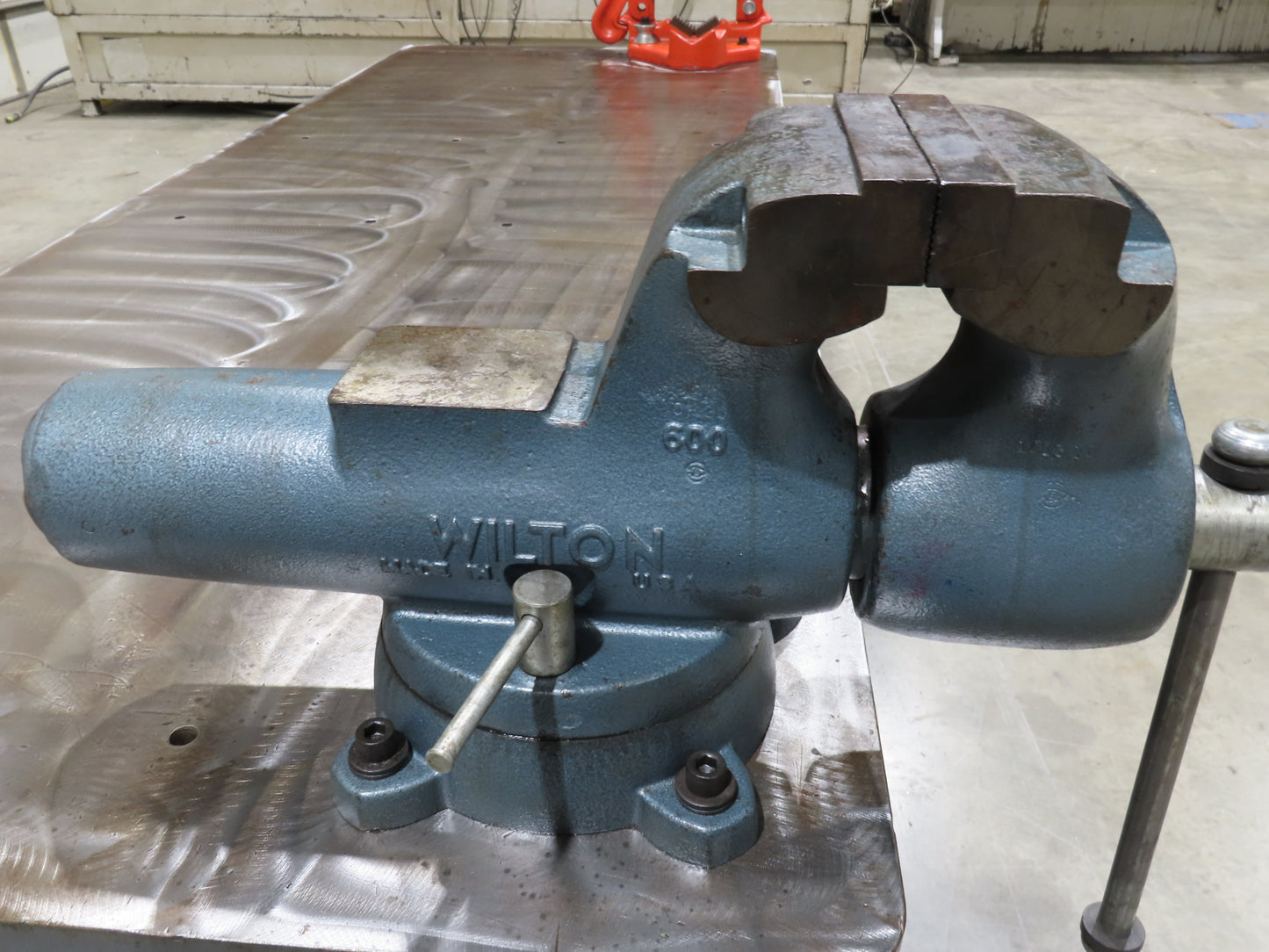 1-1/8" Top Steel Fabrication Welding Layout Table 96x36" Wilton Vise Ridgid 27